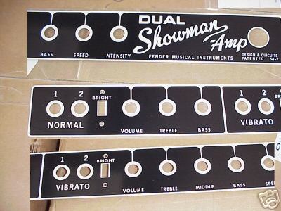 Blackface Dual Showman Faceplate